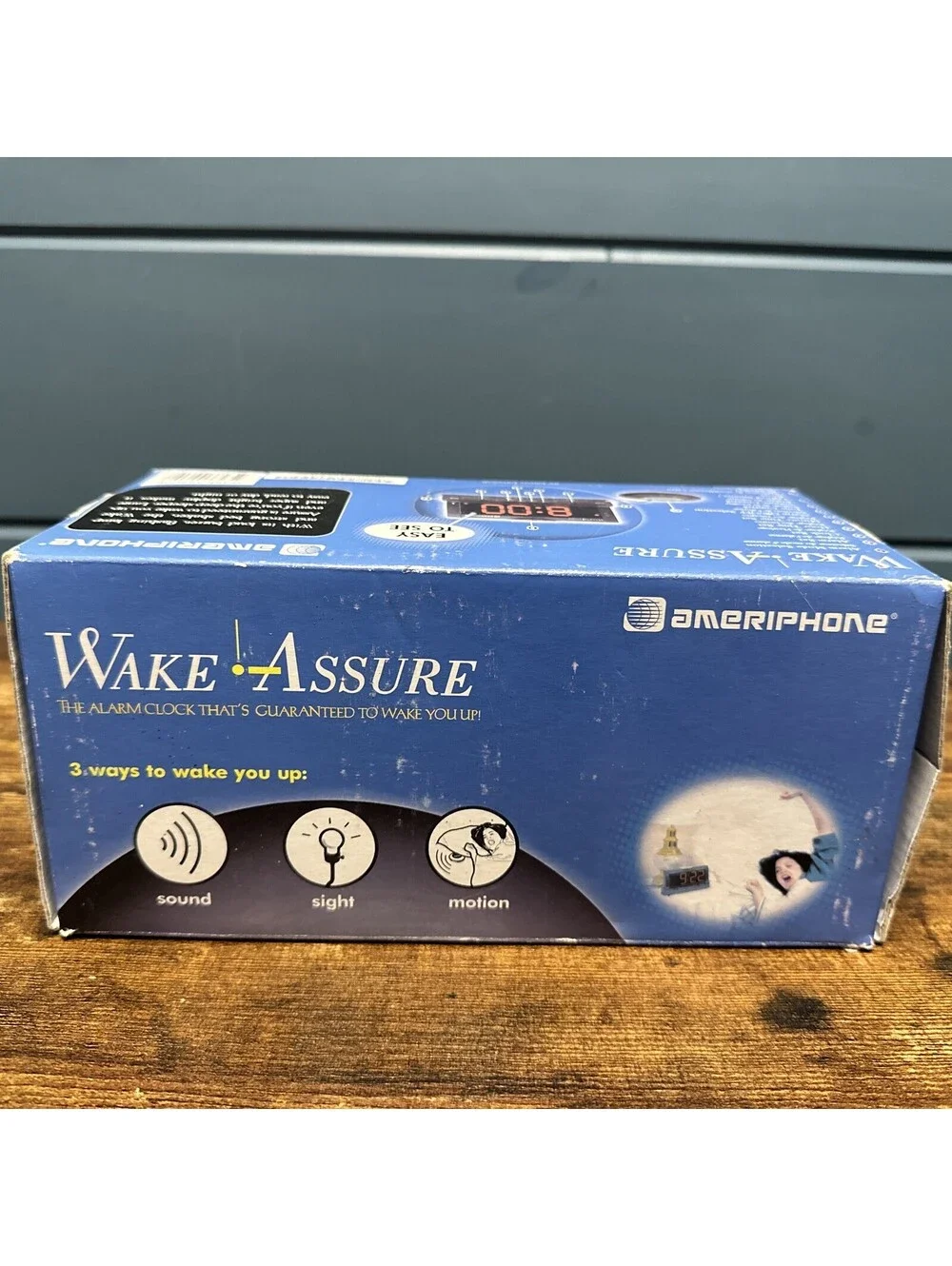 Ameriphone Wake-Assure Alarm Clock Bed Shaker Loud Red LED Hearing Impaired